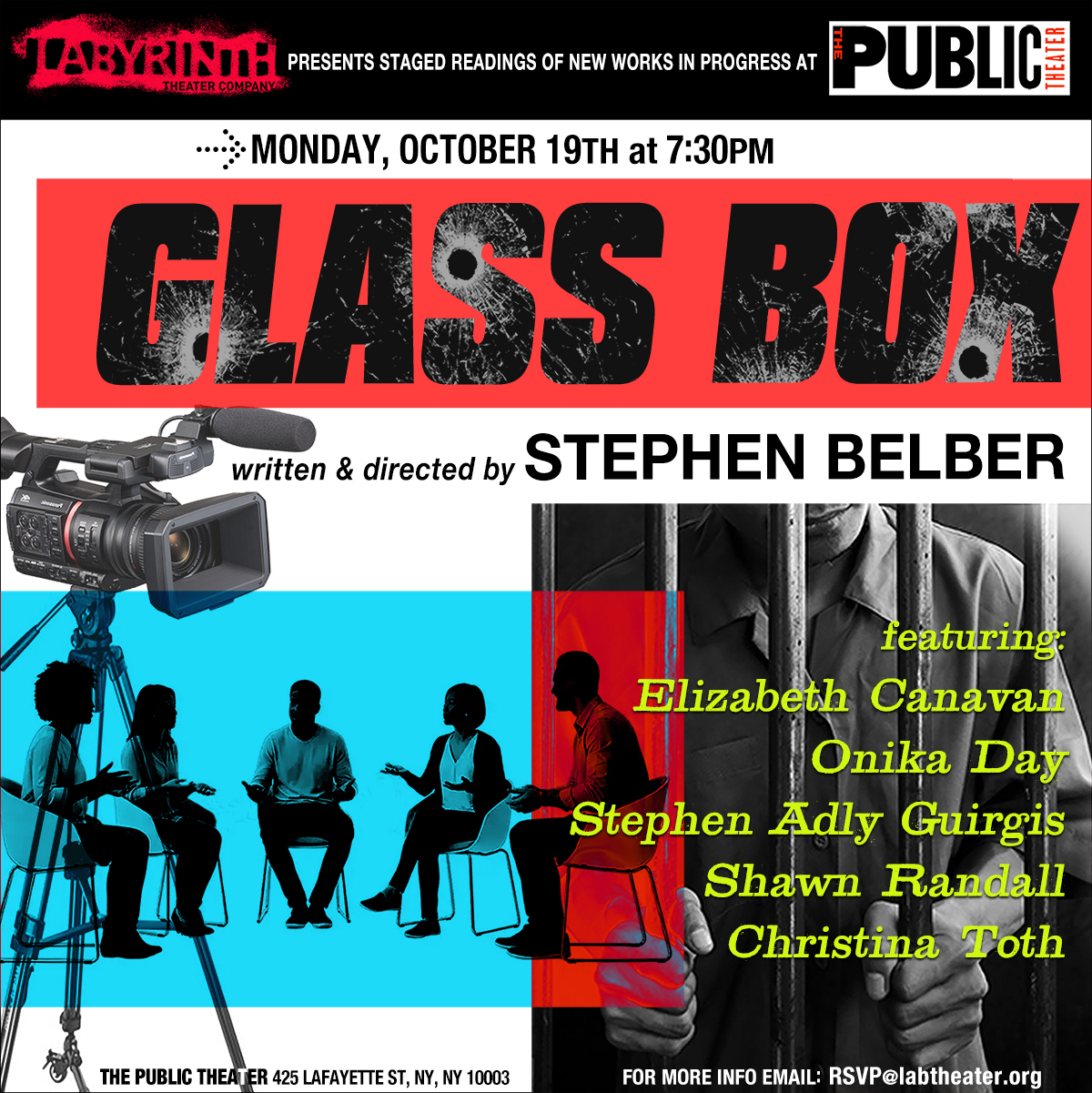 Glass Box by Stephen Belber — LAByrinth Theater Company at The Public Theater, Monday October 19 at 7:30pm
